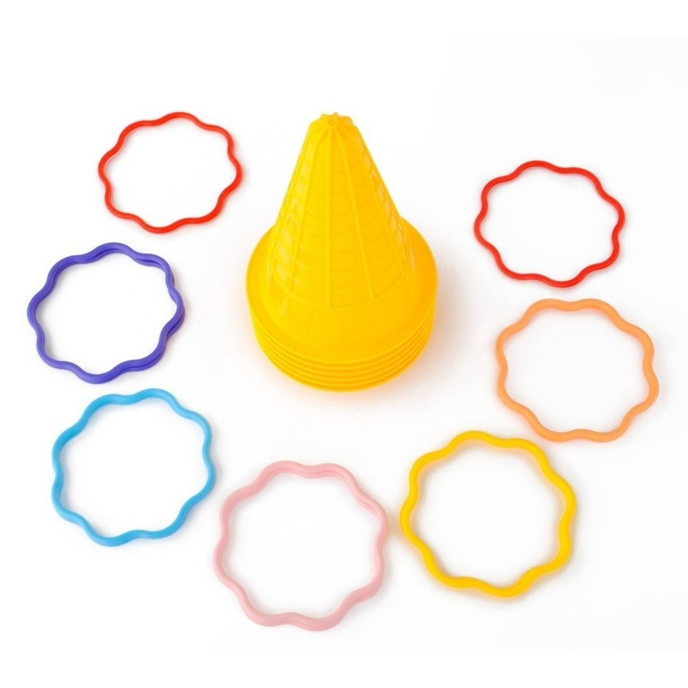 18 pc Set, Plastic Ring Toss Game for Kids